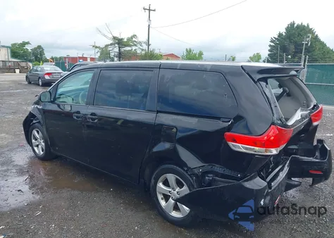 2014 Toyota Sienna L V6 7 Passenger z USA, uszkodzony, nr VIN 5TDZK3DC8ES523889